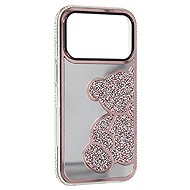 TopQ Teddy Bear Back Cover for iPhone 17 Pro Max Pink - Phone Cover