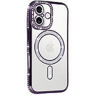 TopQ Back cover Bling Magsafe for iPhone 17 purple - Phone Cover