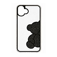TopQ Teddy Bear Back Cover for iPhone 17 Black - Phone Cover
