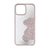 TopQ Teddy Bear Back Cover for iPhone 16 Pro Pink - Phone Cover