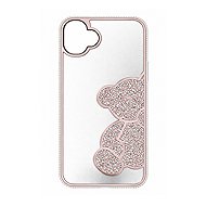 TopQ Back Cover Teddy Bear for iPhone 16 Pink - Phone Cover