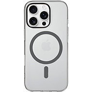 TopQ Transparent Slim Magsafe Back Cover for iPhone 16 Pro graphite - Phone Cover