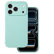 TopQ Silicone Lite back cover for iPhone 17 Pro Max mint - Phone Cover