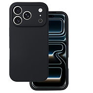 TopQ Silicone Lite back cover for iPhone 17 Pro black - Phone Cover