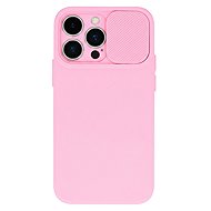 TopQ Camshield Soft Back Cover for iPhone 16 Pro Max Light Pink - Phone Cover