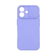 TopQ Camshield Soft Back Cover for iPhone 16 Light Purple - Phone Cover