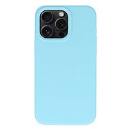 TopQ Silicone Lite Back Cover for iPhone 16 Pro Max Light Blue - Phone Cover