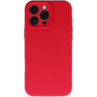 TopQ Silicone Lite Back Cover for iPhone 16 Pro Max Raspberry - Phone Cover