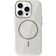 TopQ Magsafe Slim Shiny Back Cover for iPhone 16 Pro Max silver - Phone Cover