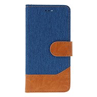 TopQ Jeans Case for iPhone 16e Book-Style Blue - Phone Case