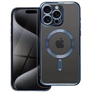 TopQ Kryt Electro iPhone 15 Pro Max MagSafe s tmavě modrým rámečkem 115611 - Phone Cover