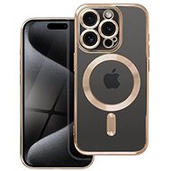 TopQ Cover Electro iPhone 15 Pro MagSafe with gold frame 115599 - Phone Cover