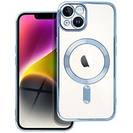 TopQ Electro iPhone 14 MagSafe cover with blue frame 115619 - Phone Cover
