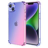 TopQ Kryt iPhone 14 Shock duhový modro-růžový 110293 - Phone Cover