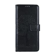 TopQ Pouzdro Xiaomi Redmi Note 12 knížkové Černý strom sovičky 111685 - Phone Case