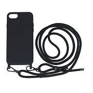TopQ Cover Simple iPhone SE 2020 black with lanyard 111406 - Phone Cover