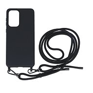 TopQ Kryt Simple Samsung A23 5G černý se šňůrkou111367 - Phone Cover