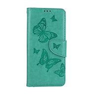 TopQ Case Samsung A14 book Butterfly green 111950 - Phone Case