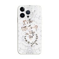 TopQ Kryt iPhone 14 Pro Mramor Little things 111306 - Phone Cover