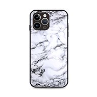 TopQ Cover LUXURY iPhone 15 Pro solid Marble White 111295 - Phone Cover