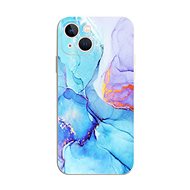 TopQ Cover iPhone 15 Marble blue-purple 110917 - Phone Cover