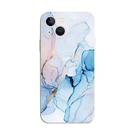 TopQ Kryt iPhone 15 Mramor modrý 110915 - Phone Cover