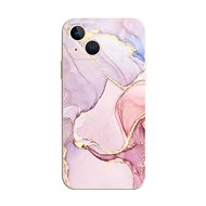 TopQ Cover iPhone 15 Marble Pink 110908 - Phone Cover