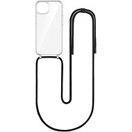 TopQ Cover Simple iPhone 14 with black cord transparent 111374 - Phone Cover