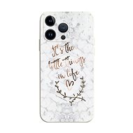 TopQ Kryt iPhone 15 Pro Mramor Little things 112476 - Phone Cover