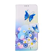 TopQ Case Xiaomi Redmi 12C book White with butterfly 112870 - Phone Case