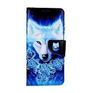 TopQ Case Samsung A14 book case Turquoise wolf 112855 - Phone Case