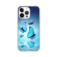 TopQ Kryt iPhone 14 Pro Modří motýlci 112486 - Phone Cover