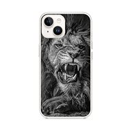 TopQ Cover iPhone 14 Black and White Lion 109786 - Phone Cover