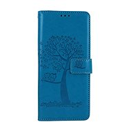 TopQ Xiaomi Redmi 12C book case Turquoise tree owls 113199 - Phone Case