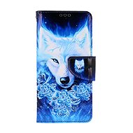 TopQ Case Samsung A54 5G booklet Turquoise wolf 112647 - Phone Case