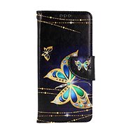 TopQ Case Samsung A34 booklet Golden butterfly 112578 - Phone Case