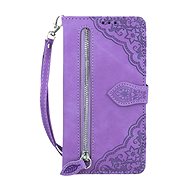 TopQ Xiaomi Redmi 13C book case with zipper purple 117930 - Phone Case