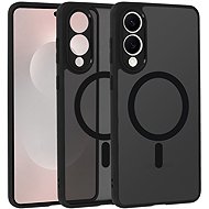 TopQ Full Matte Mag Cover for Samsung Galaxy S25 Edge black - Phone Cover
