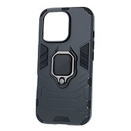 TopQ Ultra durable back cover for iPhone 16 Pro black with ring - Phone Cover