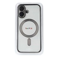TopQ Metallic MagSafe for iPhone 16 Titanium - Phone Cover
