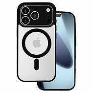 TopQ Acrylic colour Magsafe for iPhone 17 Pro Max black - Phone Cover