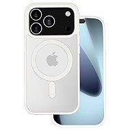 TopQ Acrylic colour Magsafe for iPhone 17 Pro white - Phone Cover