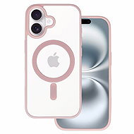 TopQ Acrylic colour Magsafe for iPhone 17 light pink - Phone Cover