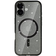 TopQ Glitter Magsafe for iPhone 17 black clear - Phone Cover