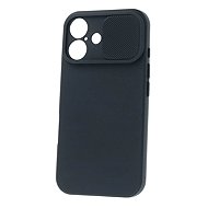 TopQ Camshield Soft for iPhone 16 Plus black - Phone Cover