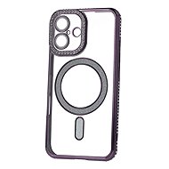 TopQ Bling Magsafe for iPhone 16 purple - Phone Cover