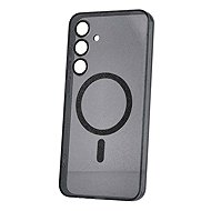 TopQ Glitter Magsafe for Samsung Galaxy S25 black clear - Phone Cover