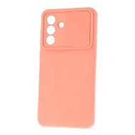 TopQ Camshield Soft for Samsung S25 salmon - Phone Cover