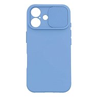 TopQ Camshield Soft for iPhone 16 light blue - Phone Cover