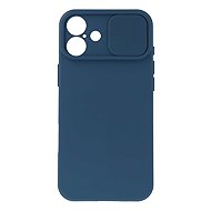 TopQ Camshield Soft for iPhone 16 dark blue - Phone Cover